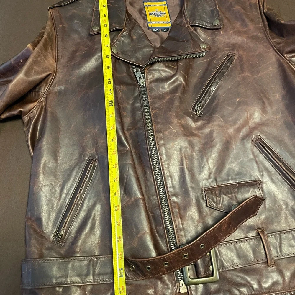 ** SOLD ** SCHOTT NYC PERFECTO MODEL 619 LIGHTWEIGHT BIKER JACKET - Picture 7 of 16